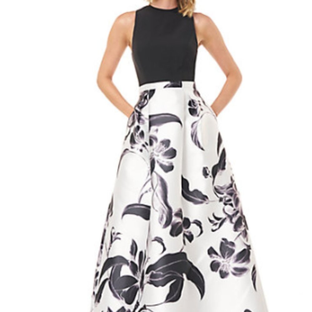 Black and White Floral dress